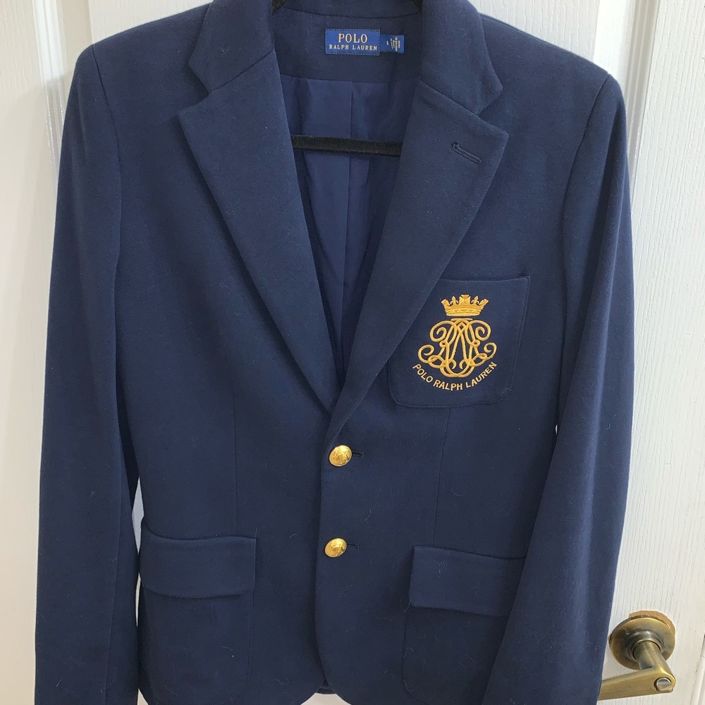Ralph Lauren navy blue cloth blazer size 8